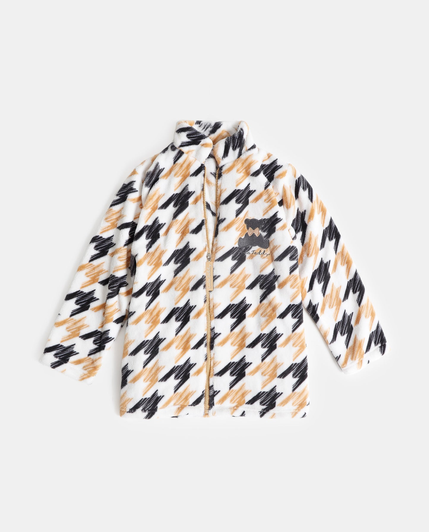 Bata Manga Larga Calentita Cute Teddy para Niña