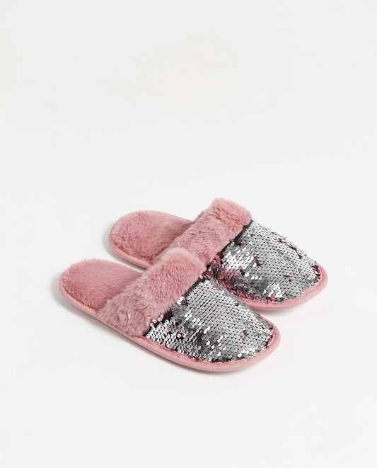 Zapatillas De Estar Por Casa Lentejuelas para Mujer