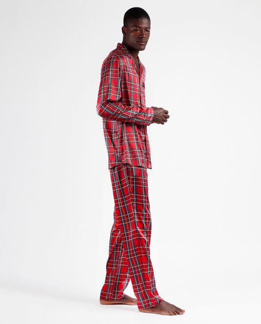 Pijama Manga Larga Abierto Scottish Fashion para Hombre