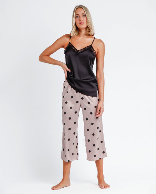 Pijama Palazzo de Tirantes Elegant Dots para Mujer
