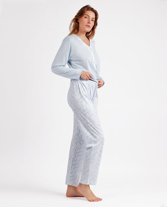 Pijama Tapeta Manga Larga Soft Forever Together para Mujer