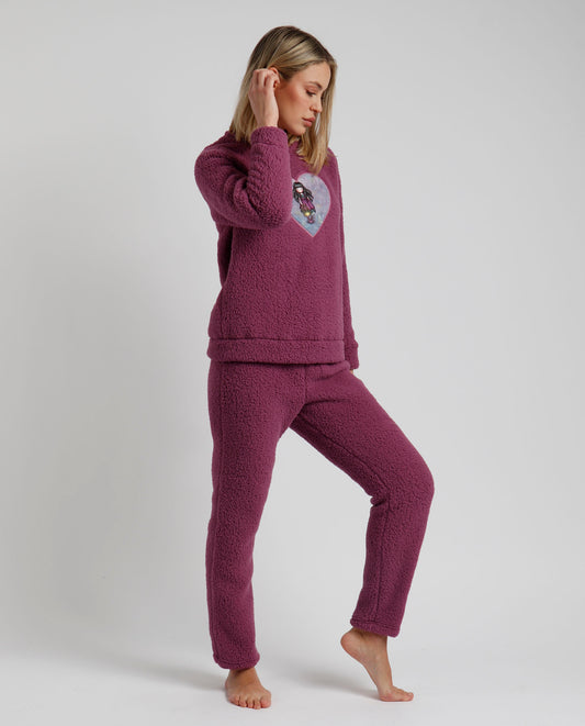 Pijama Borreguito Manga Larga Flying The Nest para Mujer