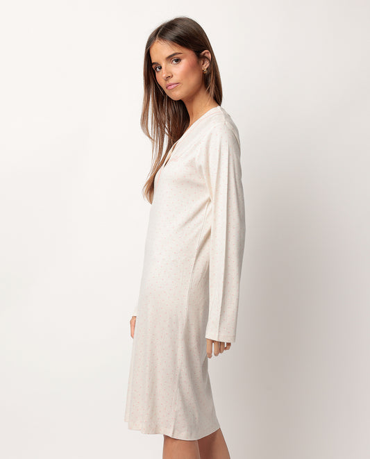 Camisola Manga Larga Tapeta Dots & Flowers para Mujer