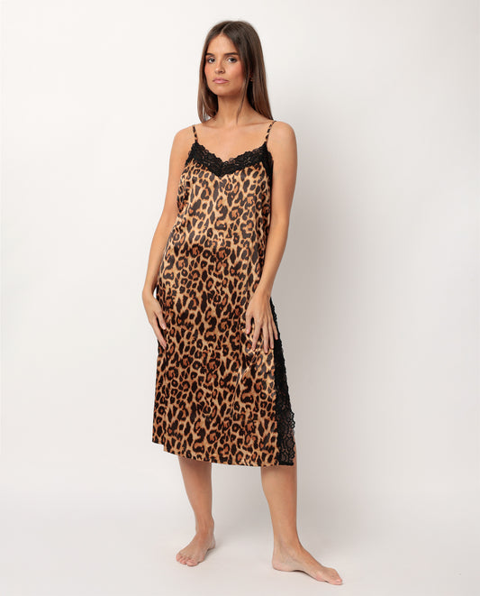 Camisola Tirantes Glam Leopard para Mujer