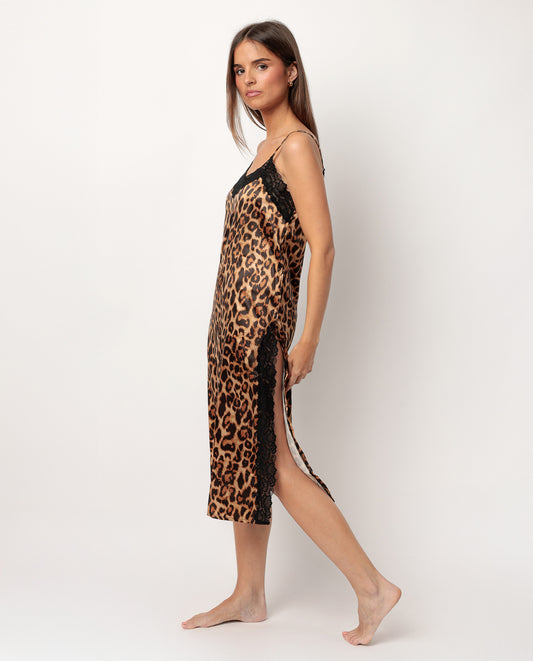 Camisola Tirantes Glam Leopard para Mujer