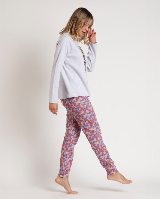 Pijama Manga Larga Frida para Mujer