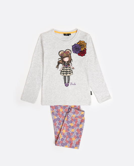 Pijama Manga Larga Frida para Niña