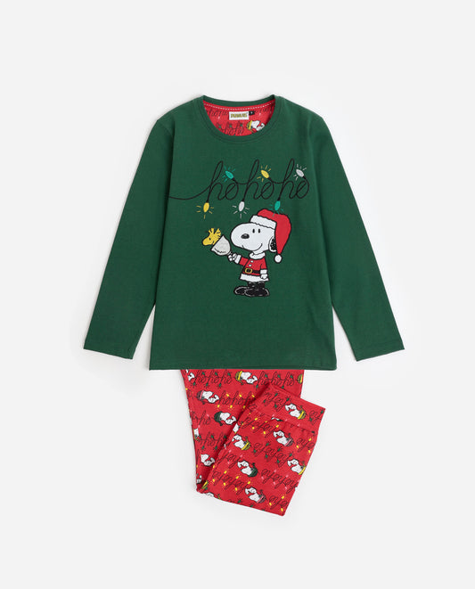 Pijama Manga Larga Ho Ho Ho para Niño