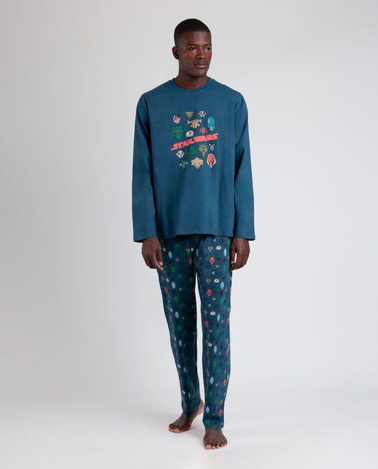 Pijama Manga Larga Alien Species para Hombre