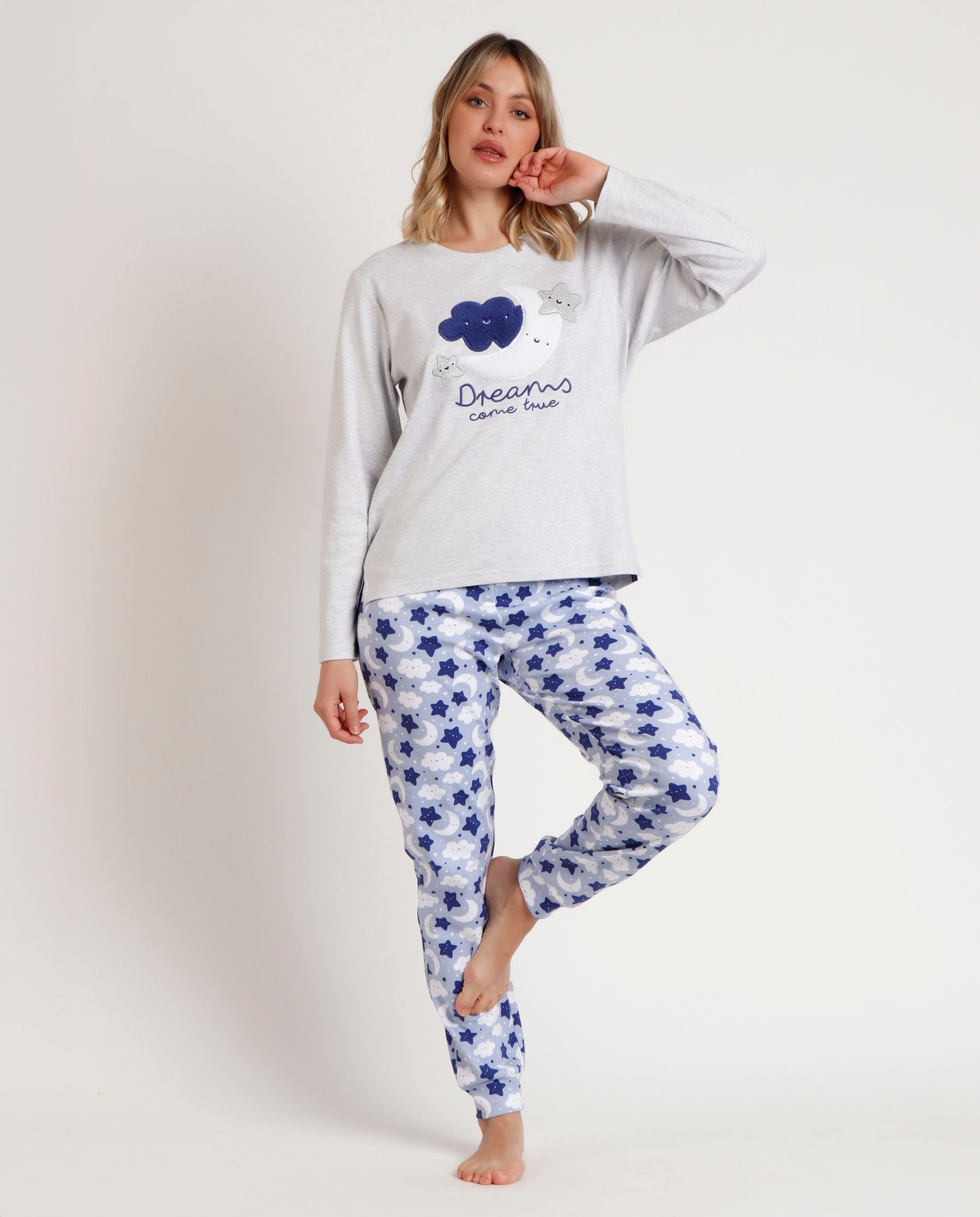 Pijama Manga Larga Dreams Come True para Mujer