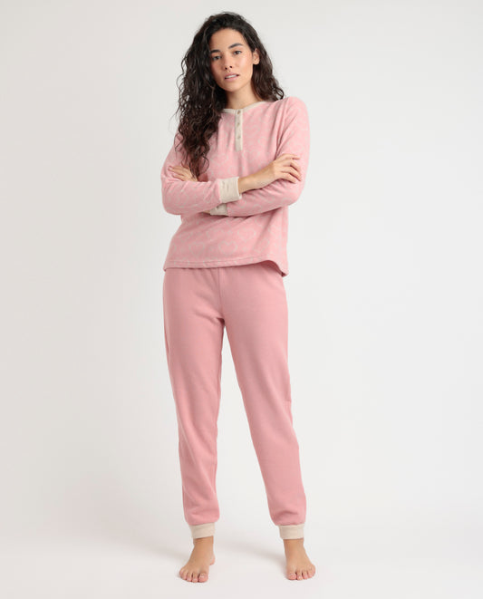 Pijama Manga Larga Tapeta Love To Love para Mujer