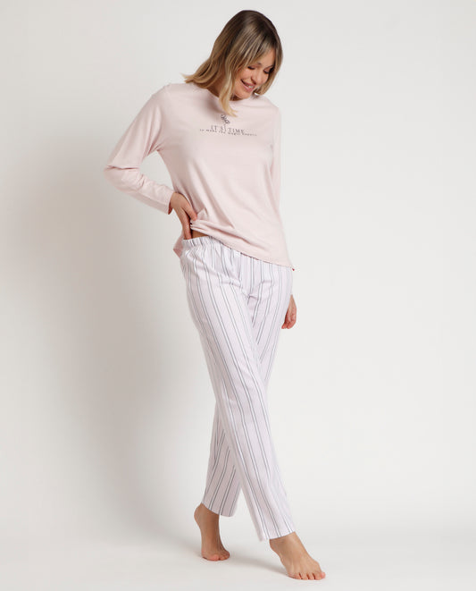 Pijama Manga Larga Magic Time para Mujer