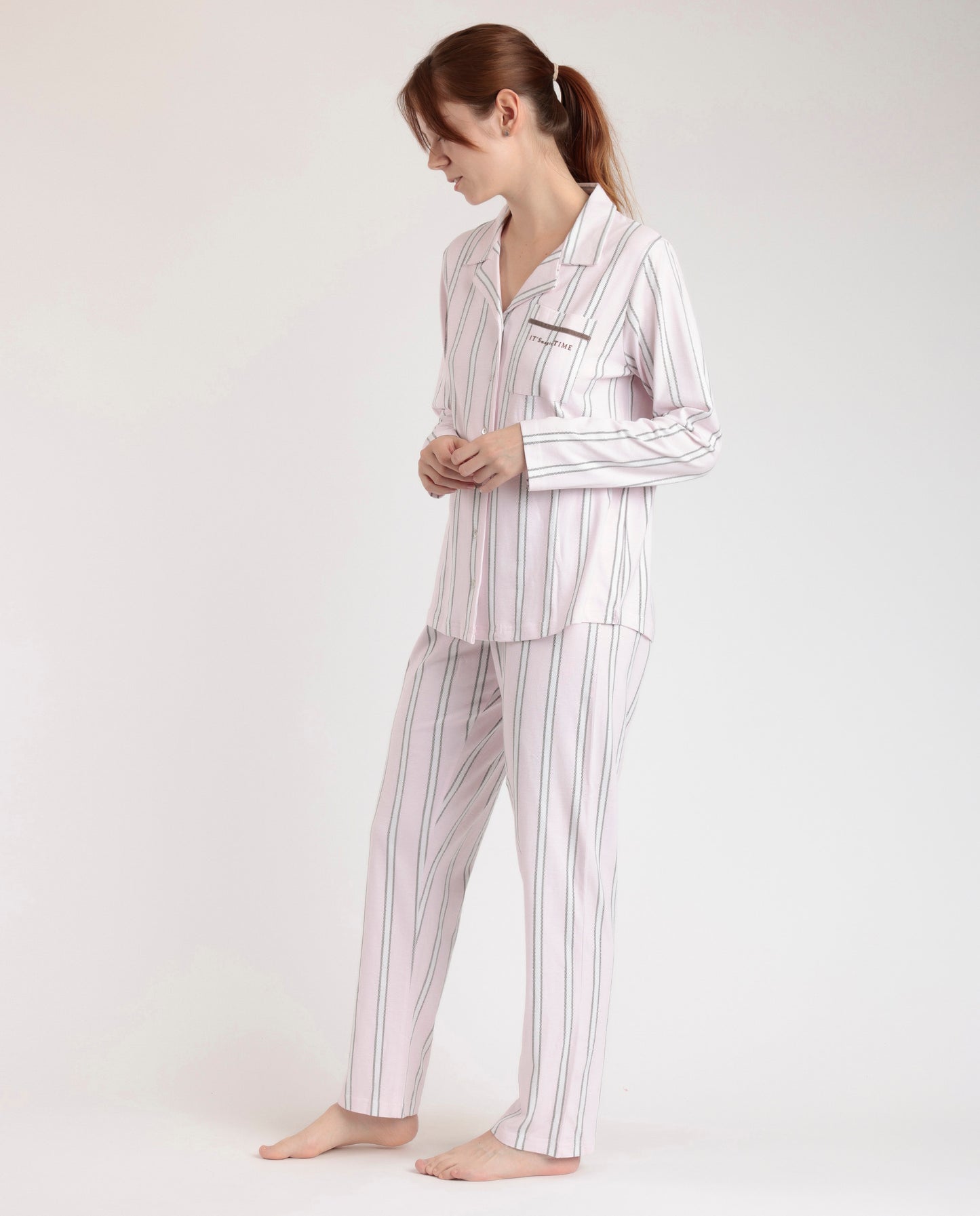 Pijama Abierto Manga Larga Magic Time para Mujer