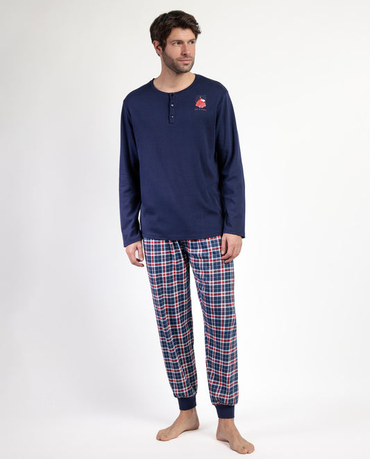 Pijama Manga Larga Tapeta Let It Snow para Hombre