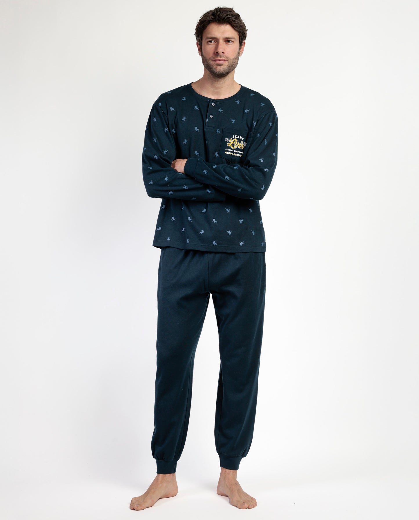 Pijama Manga Larga Tapeta Snow para Hombre