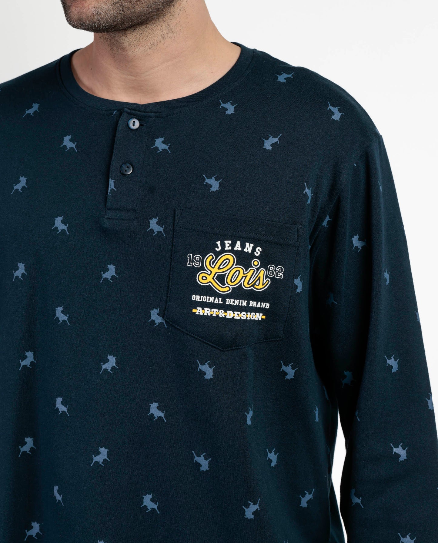 Pijama Manga Larga Tapeta Snow para Hombre