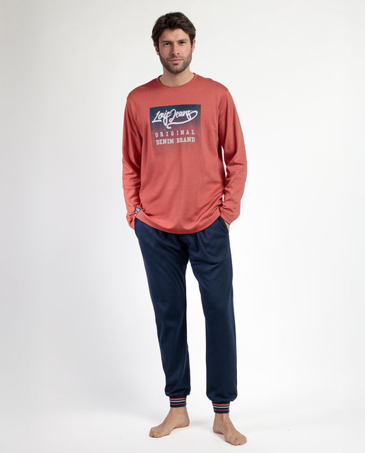 Pijama Manga Larga Burnt para Hombre