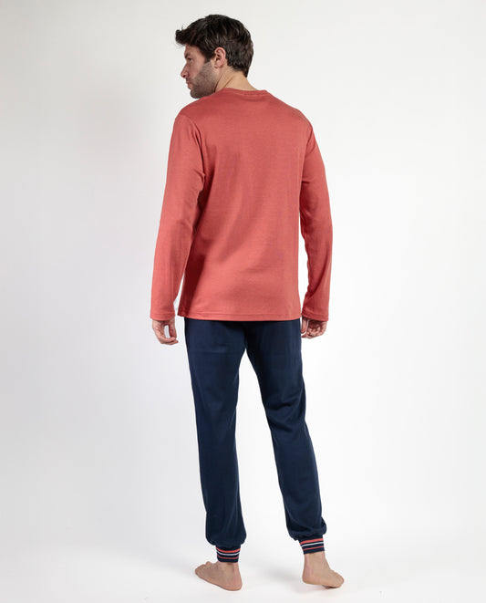 Pijama Manga Larga Burnt para Hombre