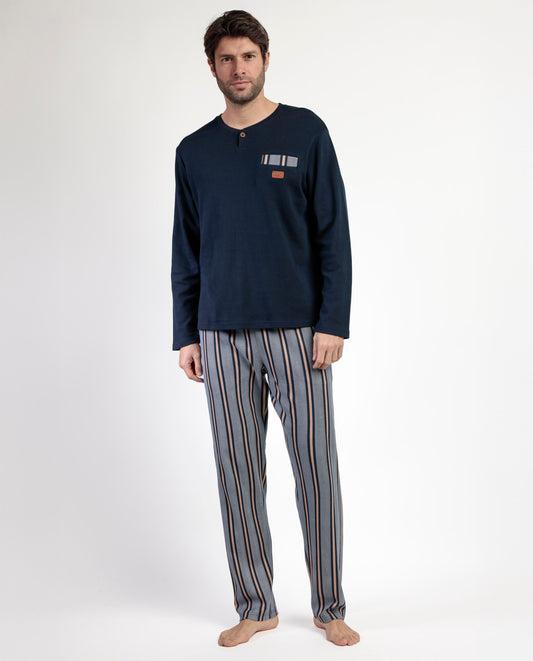 Pijama Manga Larga Tapeta Pointe para Hombre