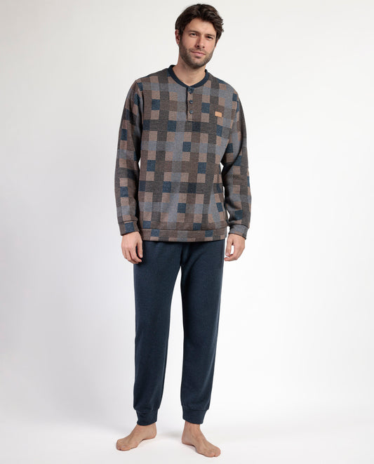 Pijama Manga Larga Tapeta Rectangles para Hombre