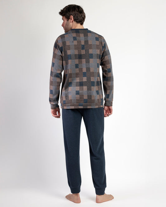 Pijama Manga Larga Tapeta Rectangles para Hombre