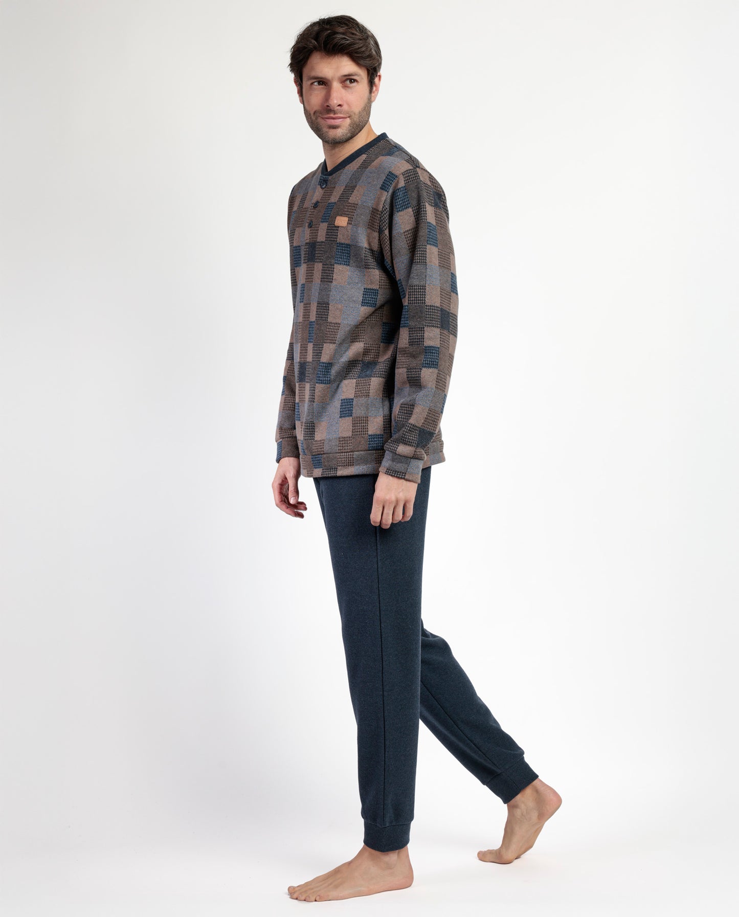 Pijama Manga Larga Tapeta Rectangles para Hombre