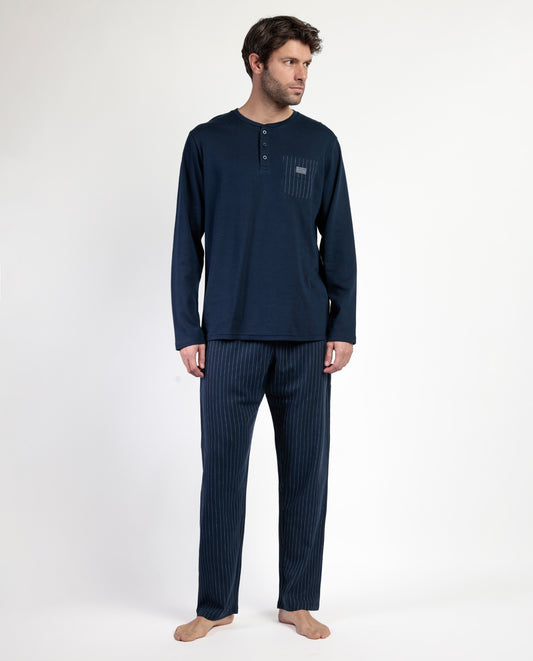Pijama Manga Larga Tapeta Miro Stripes para Hombre