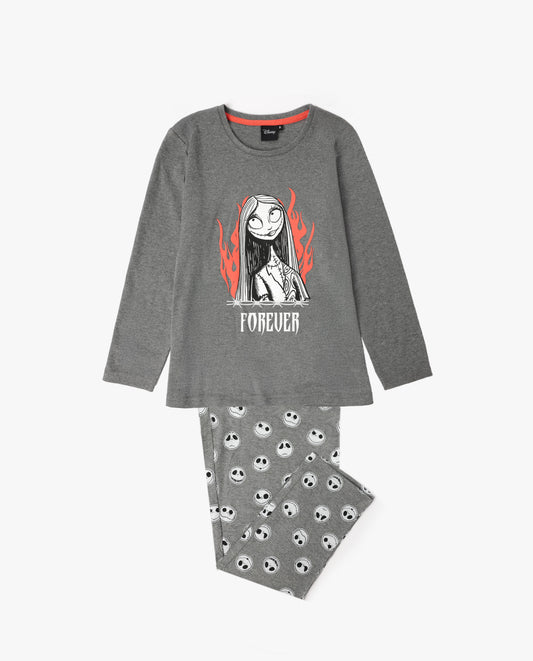 Pijama Manga Larga Nightmare para Niña