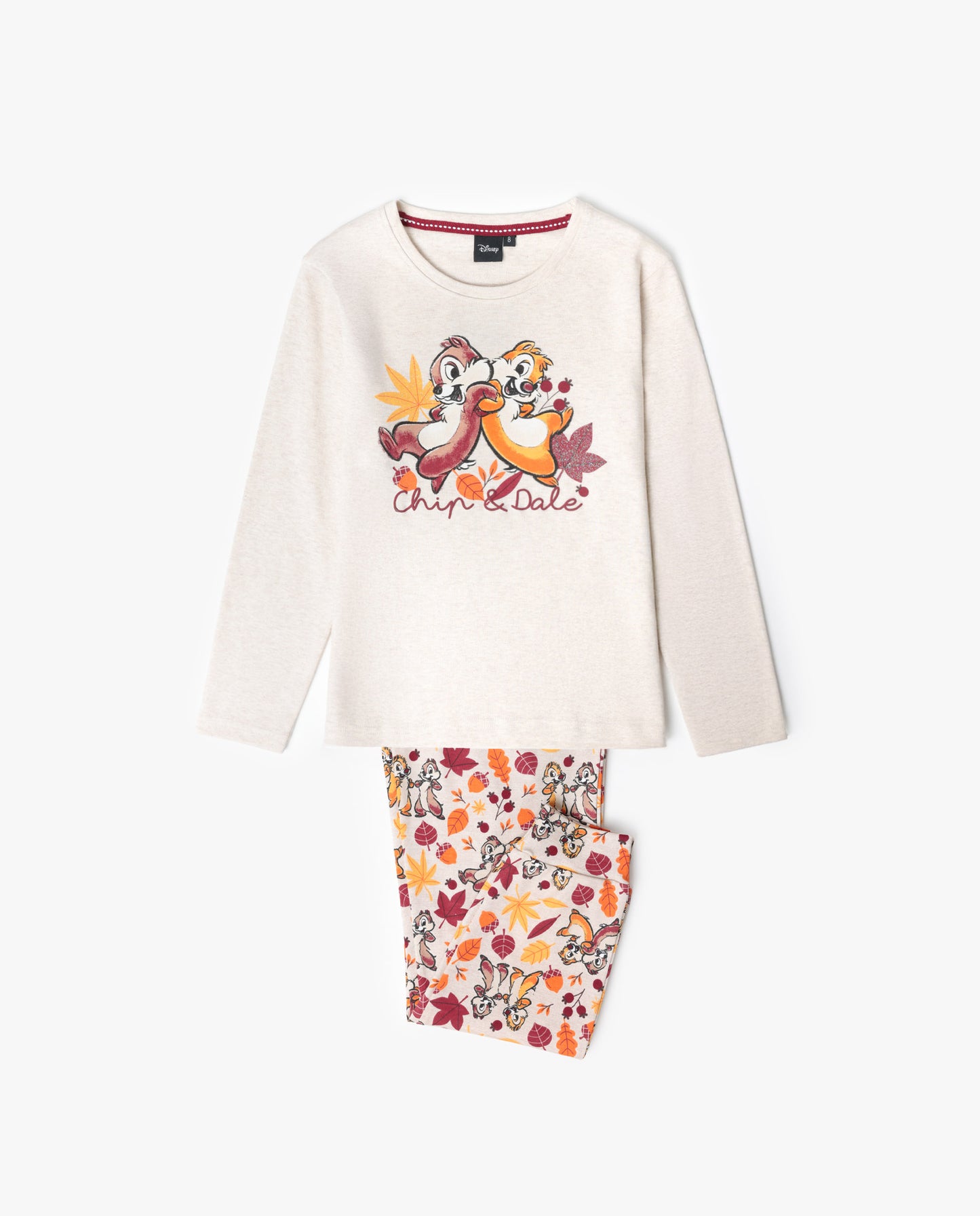 Pyjama à manches longues Chip et Dale pour filles
