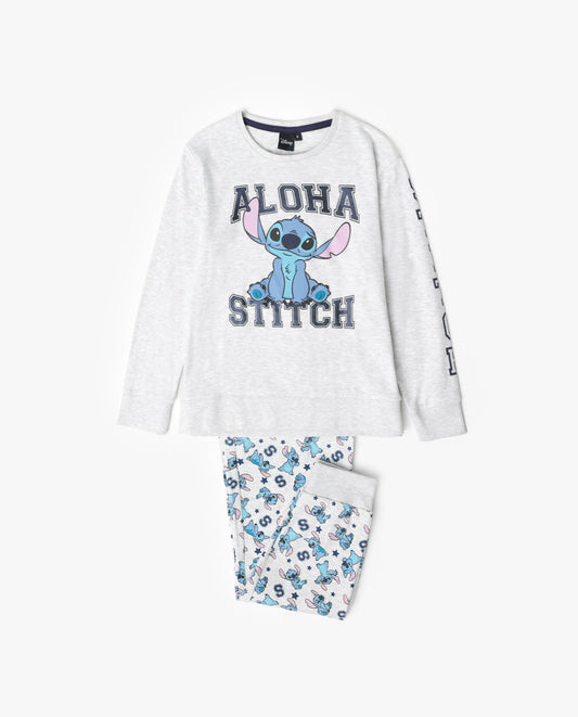 Pijama Manga Larga Aloha Stitch para Niña
