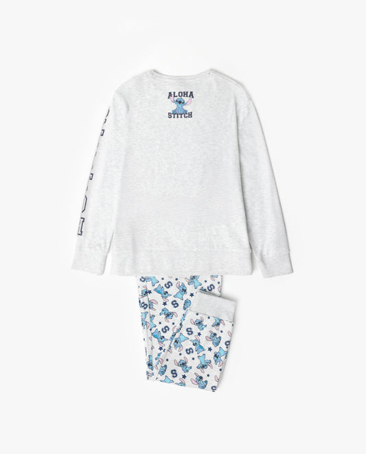 Pijama Manga Larga Aloha Stitch para Niña
