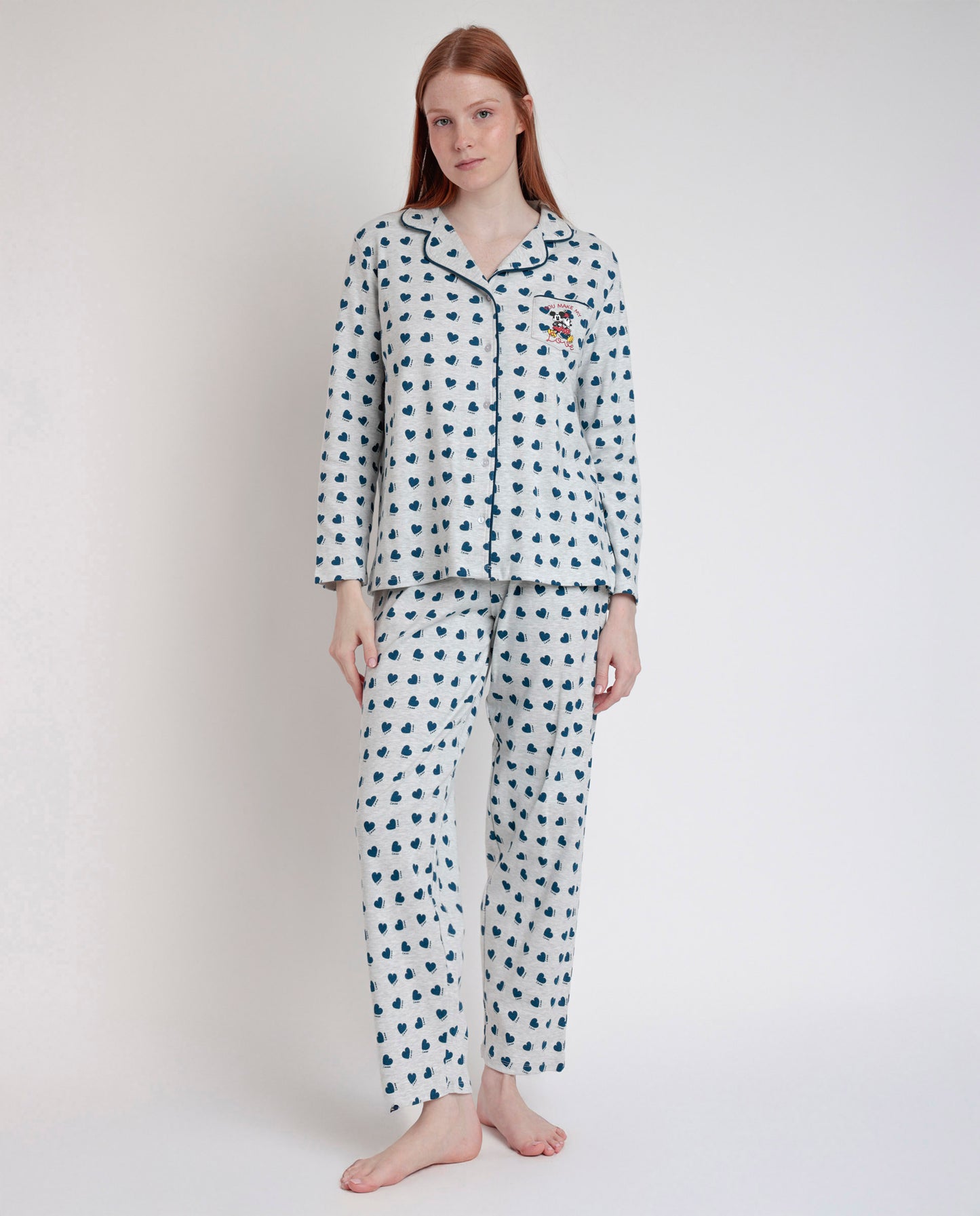 Pyjama ouvert à manches longues pour femme que tu me fais aimer