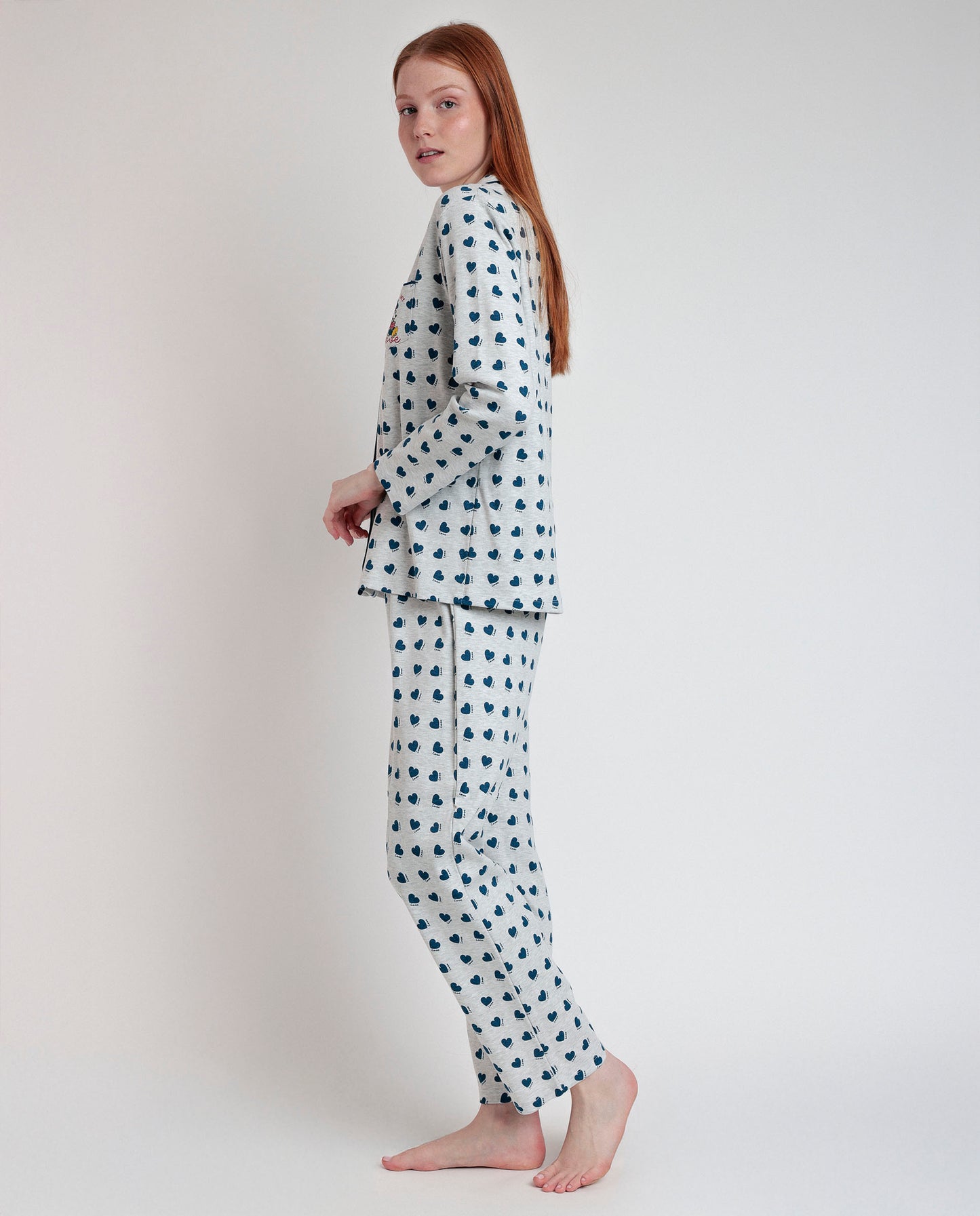 Pyjama ouvert à manches longues pour femme que tu me fais aimer