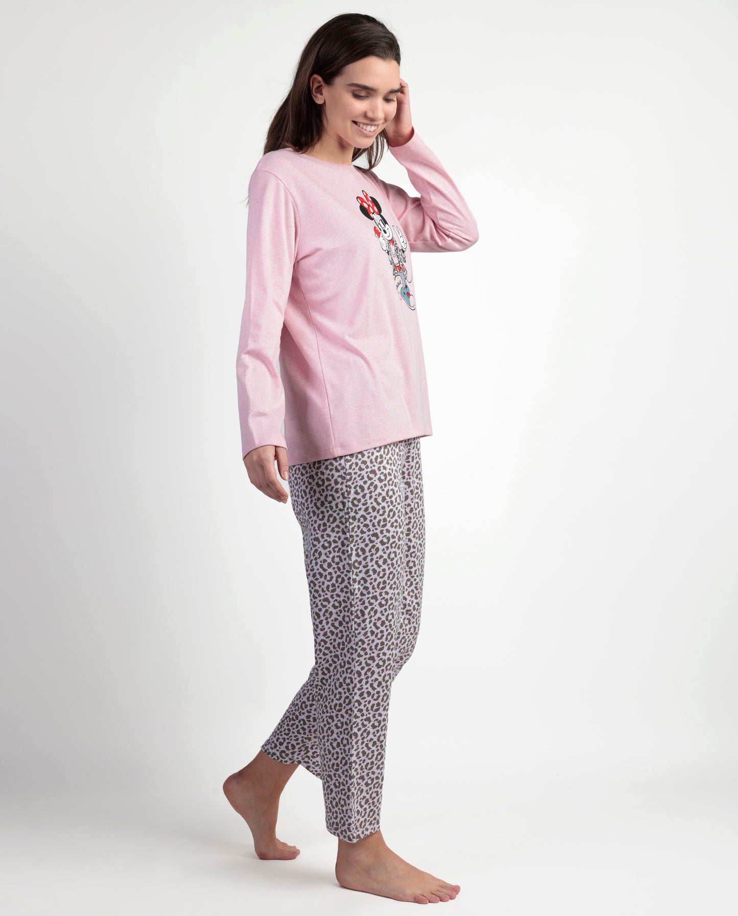 Pijama Manga Larga Minnie Skin para Mujer