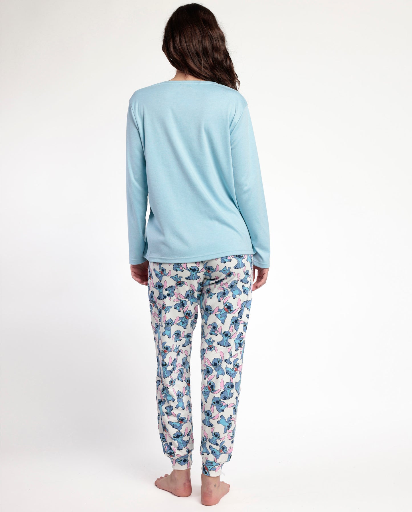 Pyjama à manches longues Stitch Angel pour femmes