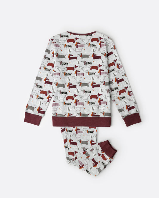 Pijama Manga Larga Dogpara Niña