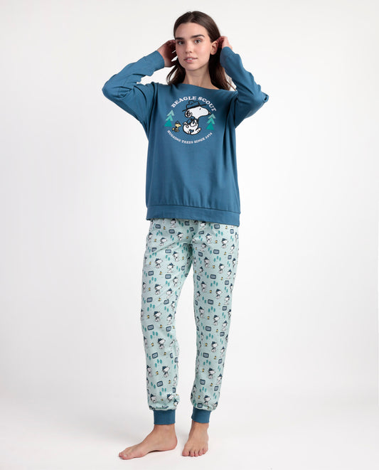 Pijama Manga Larga Beagle Scout para Mujer