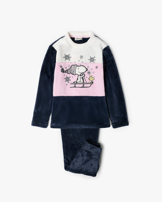 Pijama Manga Larga Calentito Snow Drift para Niña