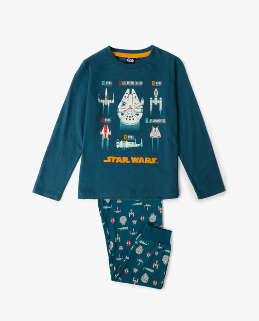 Pijama Manga Larga Spaceships para Niño