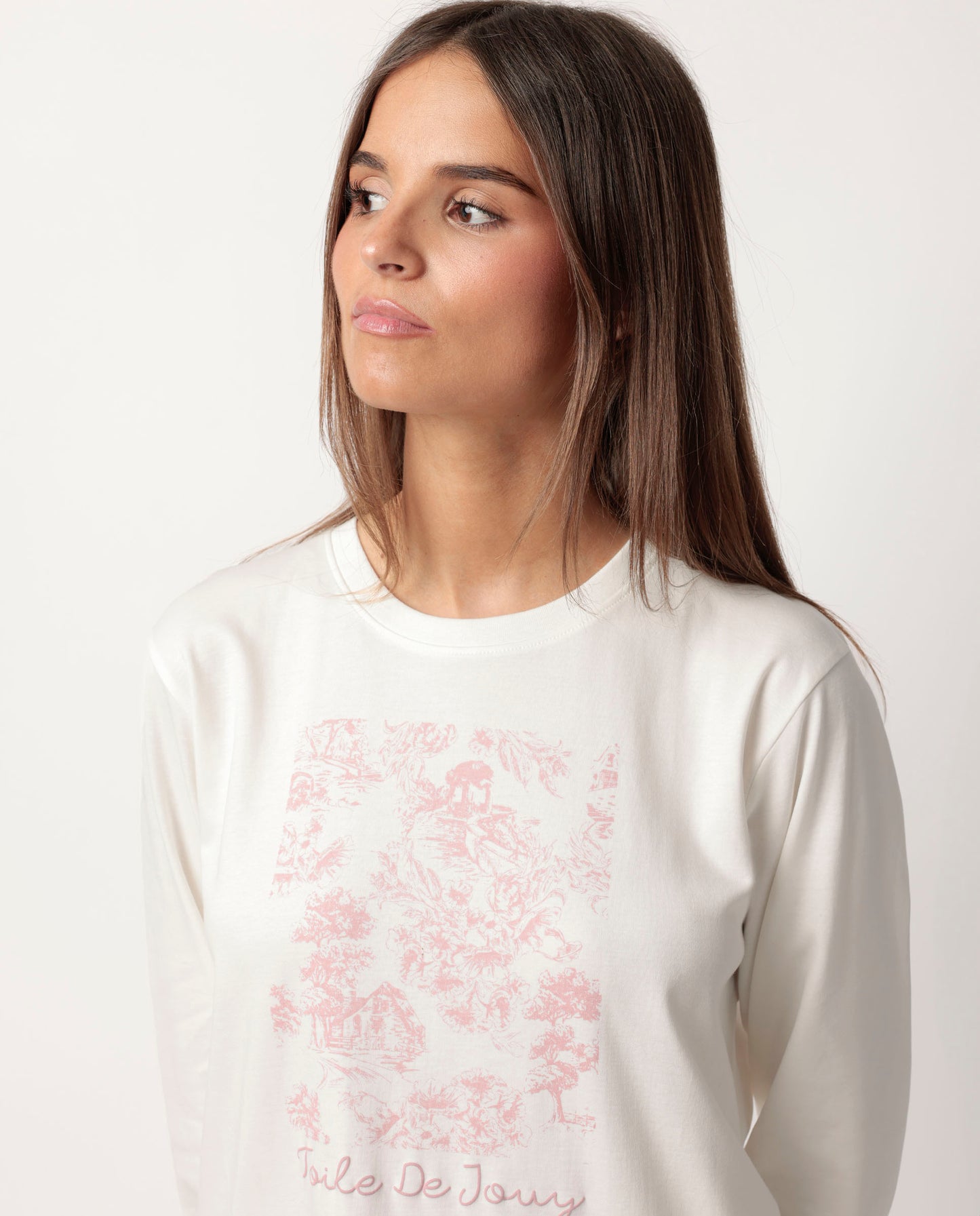 Pijama Manga Larga Toile De Jouy para Mujer