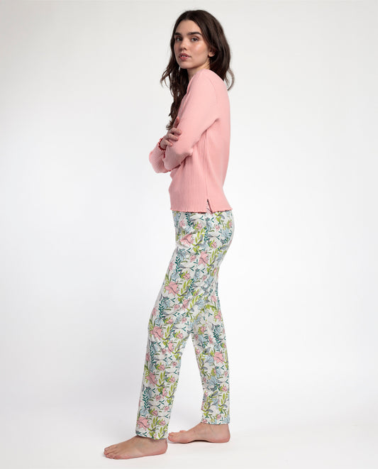 Pijama Manga Larga Tapeta Autumn para Mujer