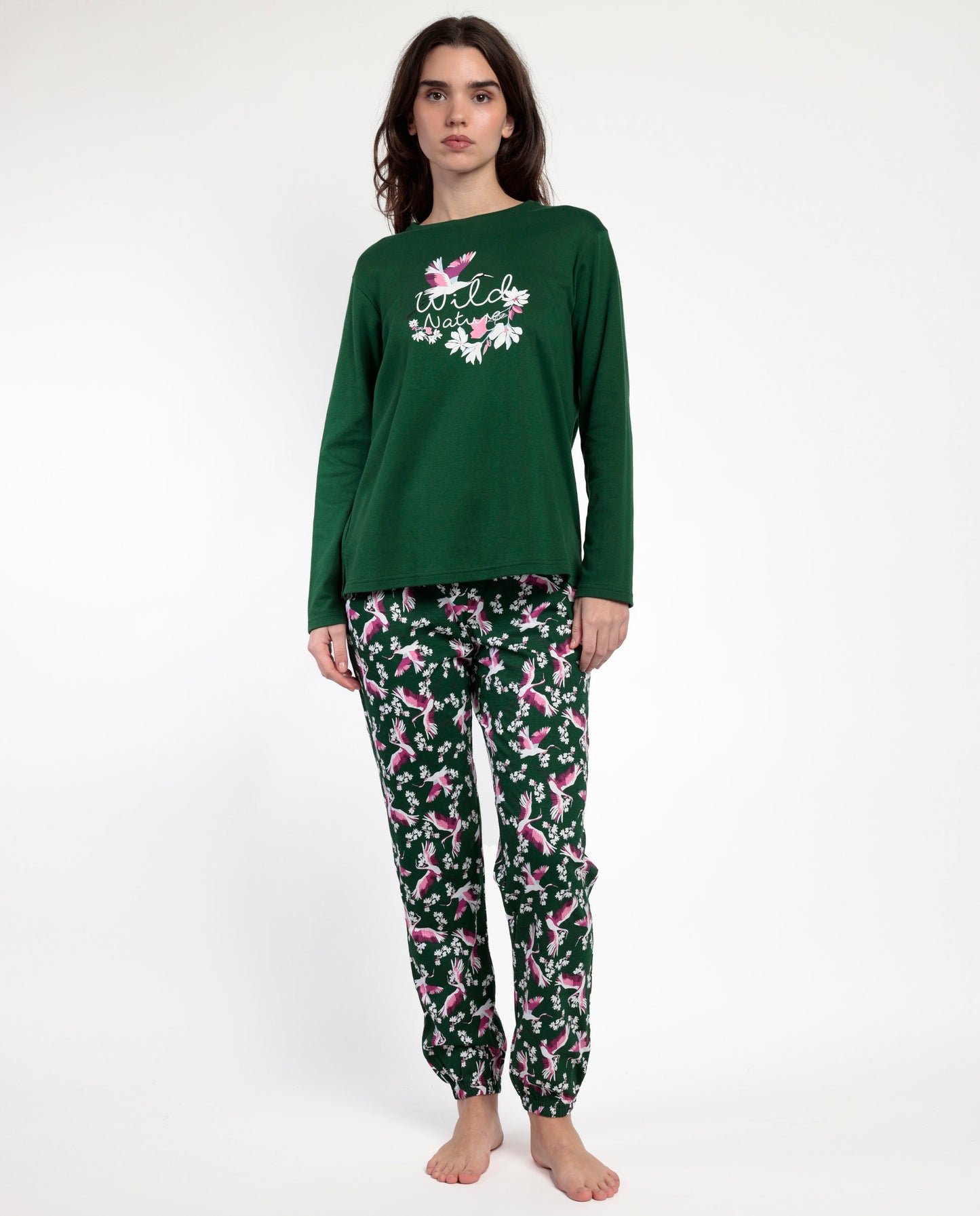 Pijama Manga Larga Wild Nature para Mujer