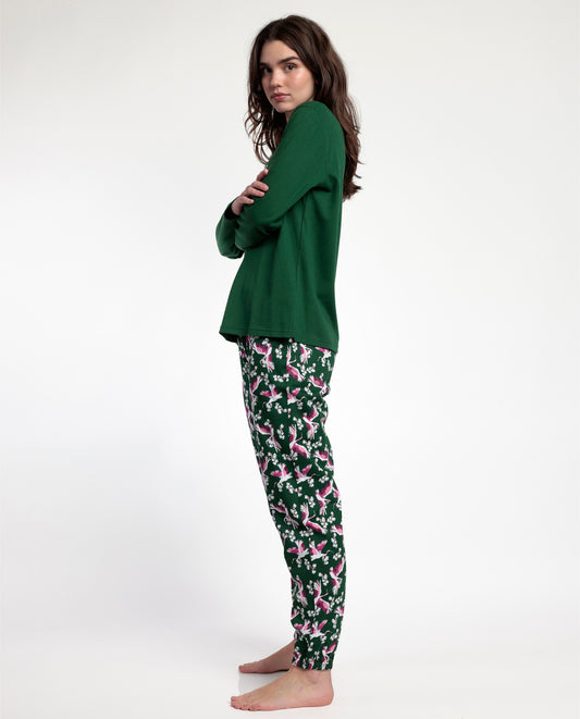 Pijama Manga Larga Wild Nature para Mujer