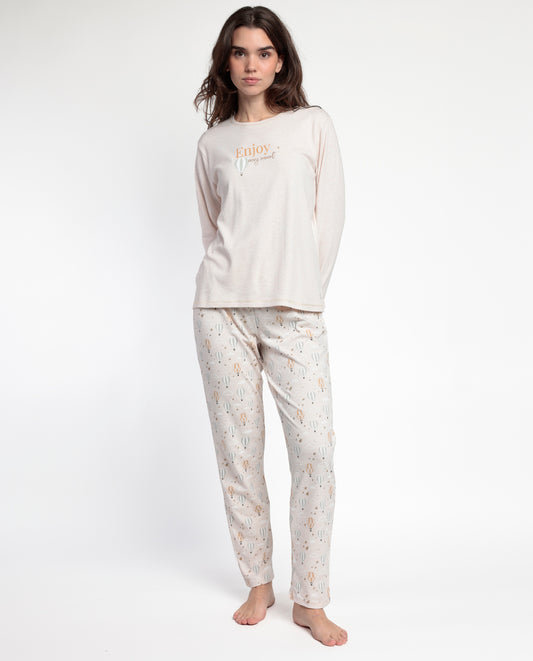 Pijama Manga Larga Enjoy Every Moment para Mujer