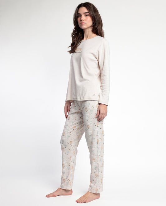 Pijama Manga Larga Enjoy Every Moment para Mujer