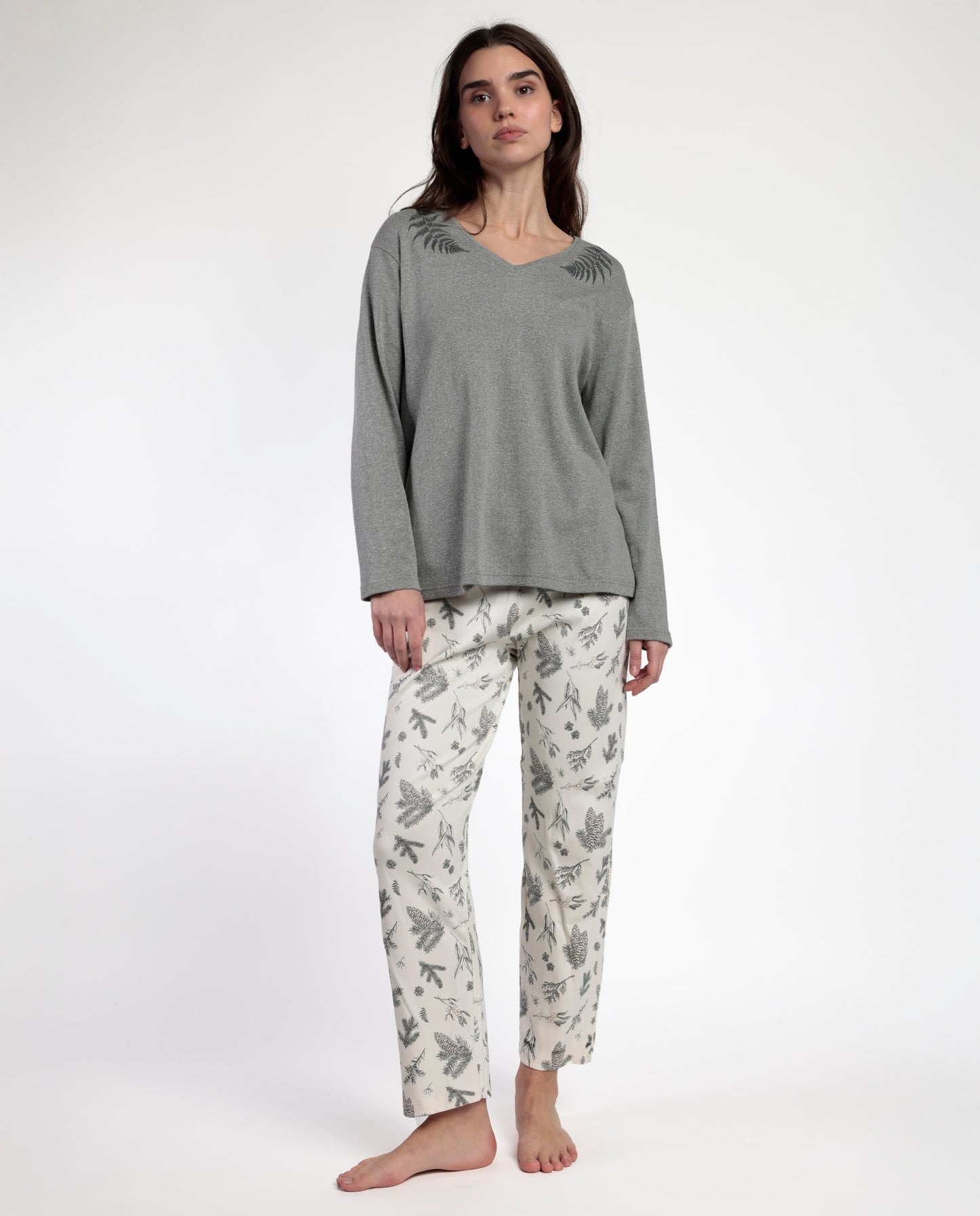 Pijama Manga Larga Winter Wood para Mujer