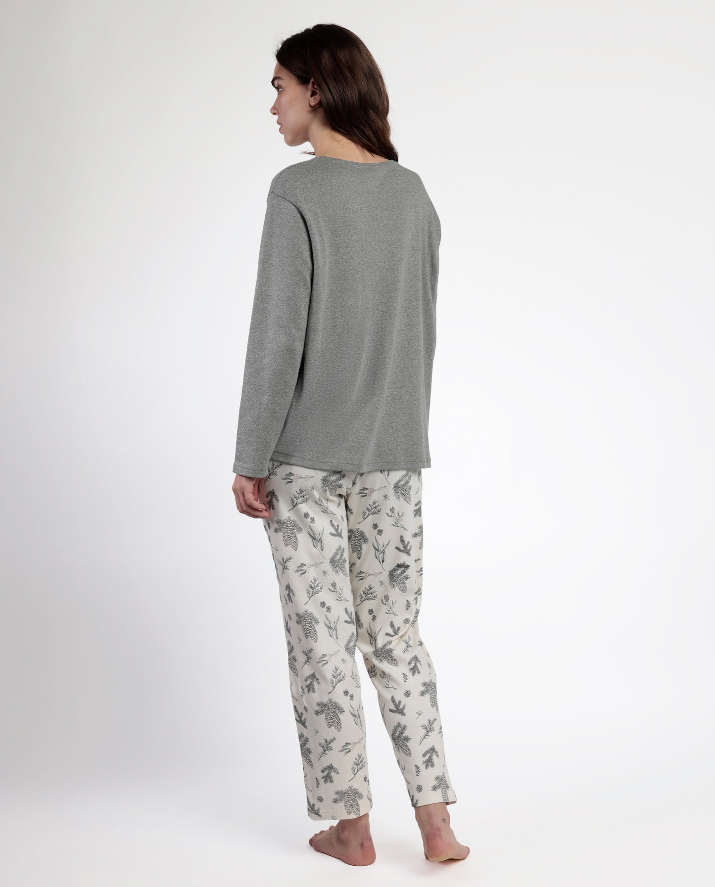 Pijama Manga Larga Winter Wood para Mujer