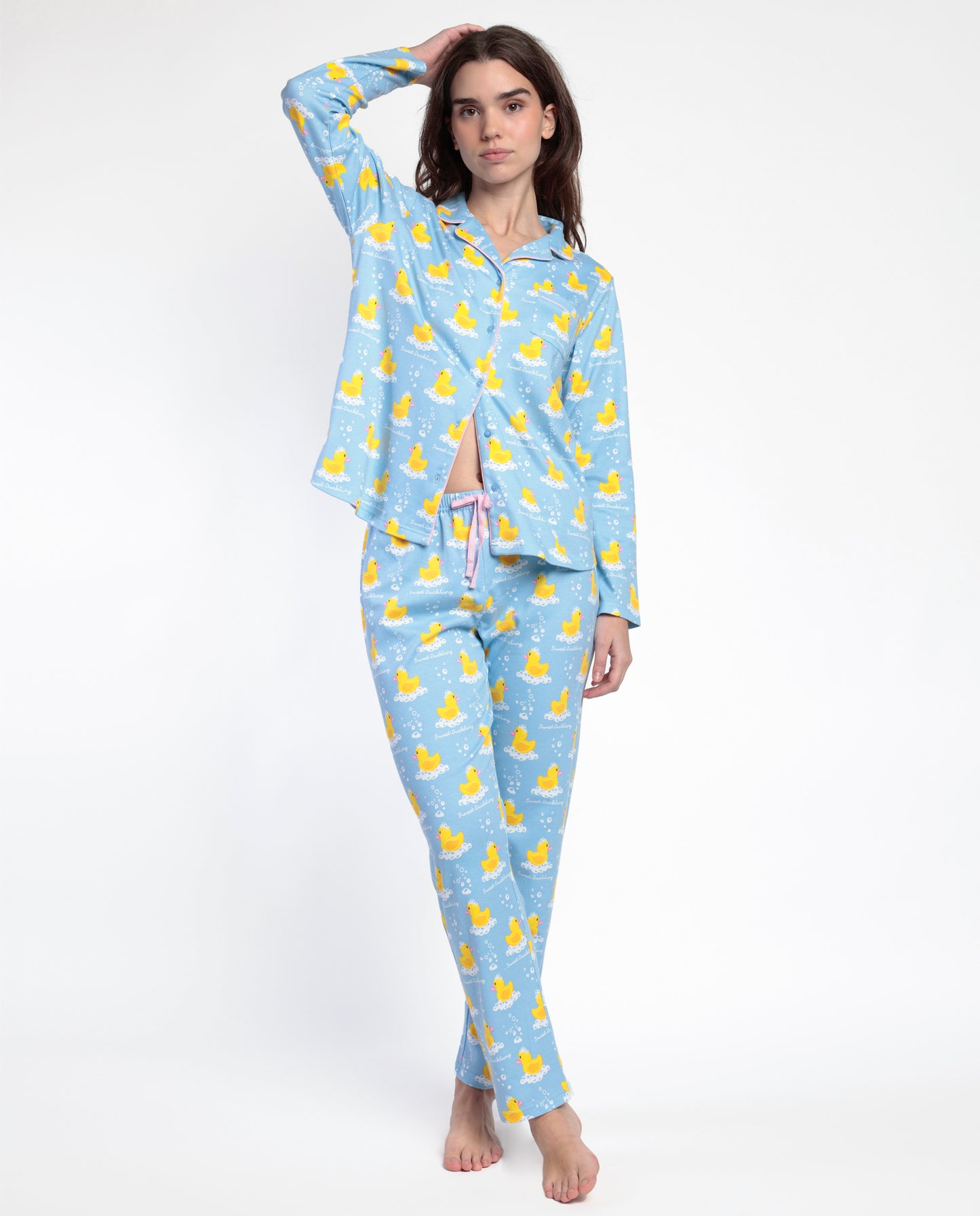Pijama Manga Larga Abierto Sweet Duckling para Mujer