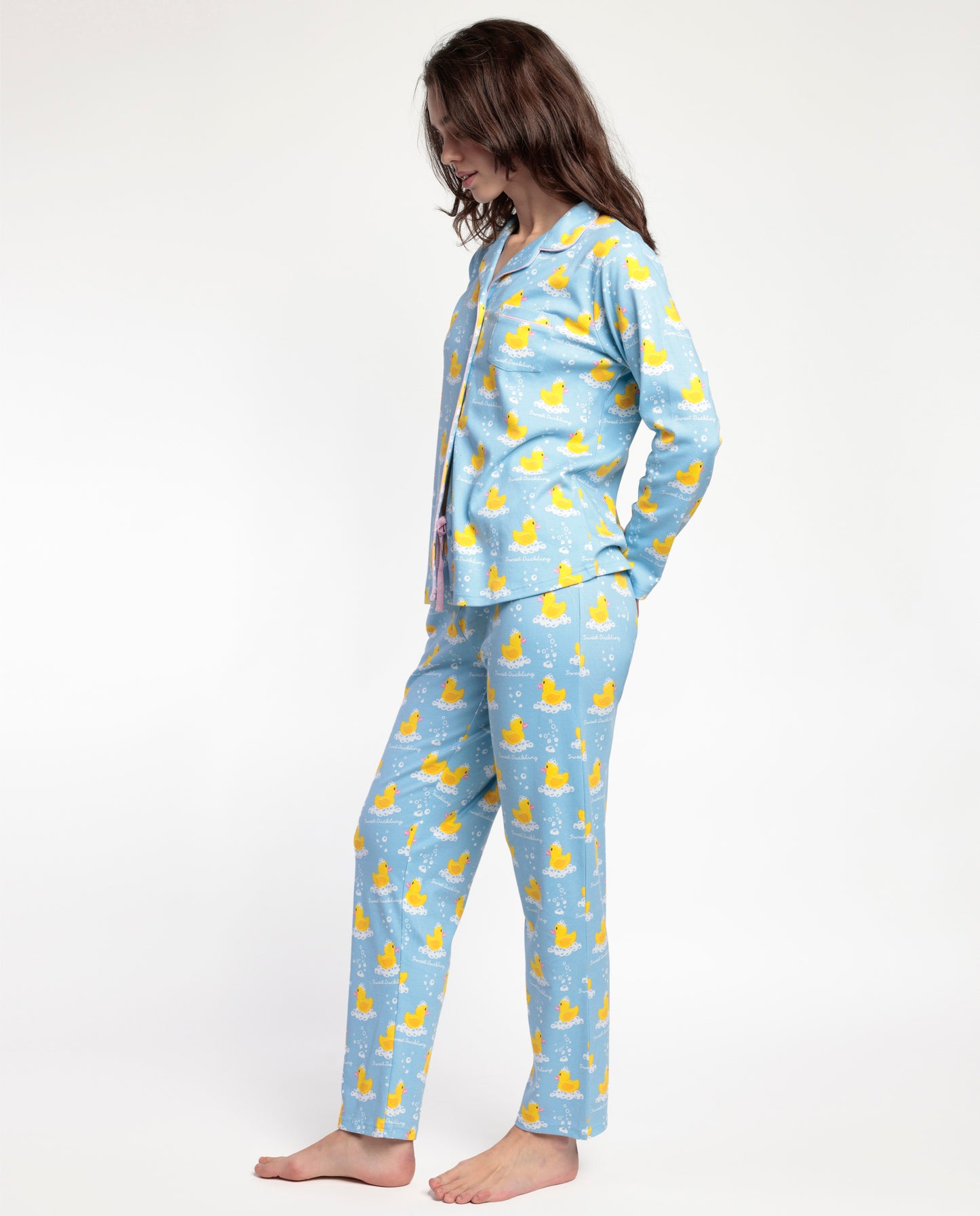 Pijama Manga Larga Abierto Sweet Duckling para Mujer