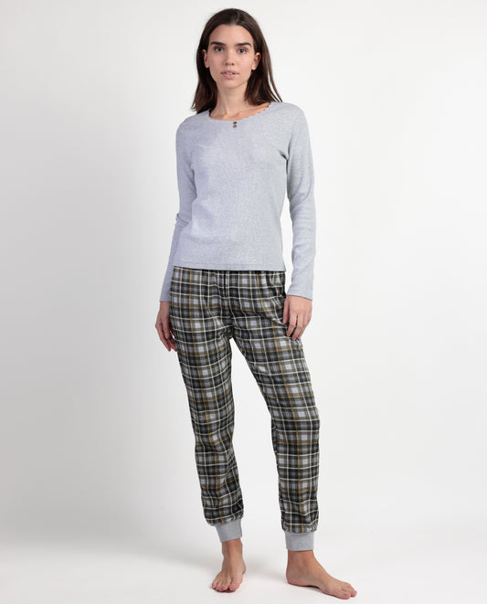 Pijama Manga Larga Never Give Up para Mujer